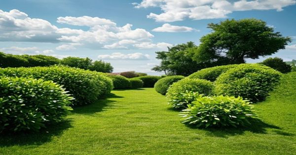 A lush, weed-free residential lawn under professional care in North Georgia