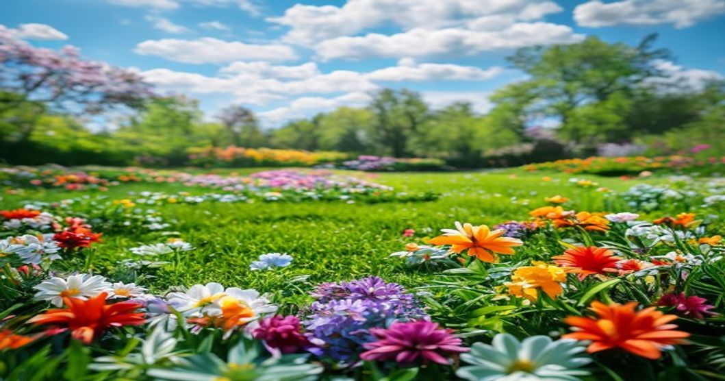Examining a lawn for signs of fungal disease